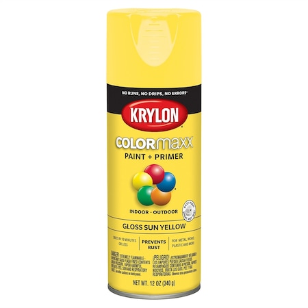 Krylon Gloss Sun Yellow; 12 oz. Aerosol 5541